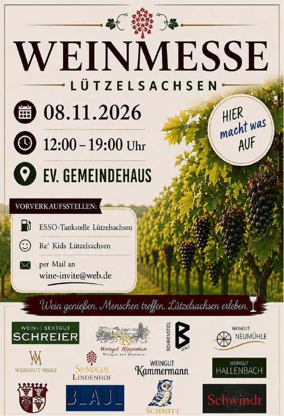 Flyer Weinfest Quetschefest 2026